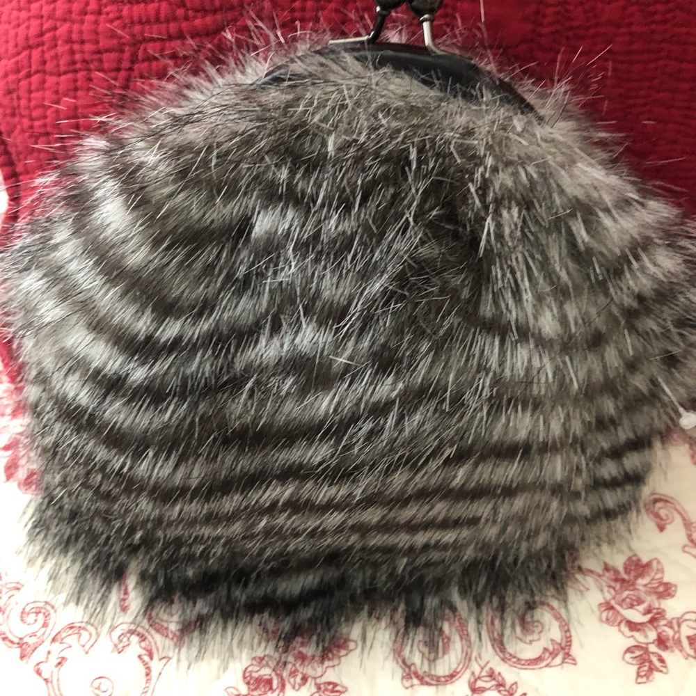 Chico’s Grey Fur Bag